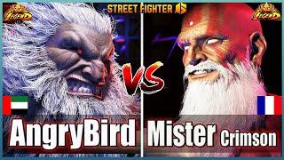 Street Fighter 6 AngryBird (AKUMA)  Vs  Mister Crimson (DHALSIM)Best Room MatchFightingGameWorldX