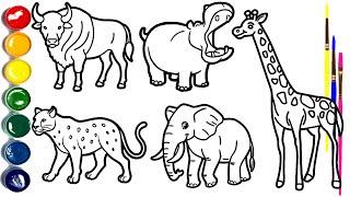 DRAW 5 WILD ANIMALS IN ONE EPIC PICTURE! 