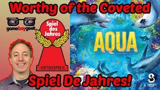 Aqua: Biodiversity in the Oceans Review - Possible Spiel Des Jahres Winner?