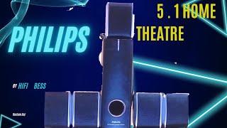 Philips 5.1 home theatre high qualityBess model no SP 050 multimedia speaker system Aux output