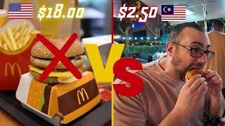 Malaysian food is WAY Better than USA Fast food (We Can't Believe it!) 