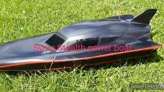 Syma Black Stealth RC power boat battery upgrade