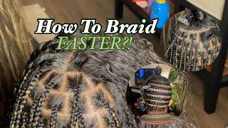 How To Braid Faster | Tucking Blunt Ends | Derastyles