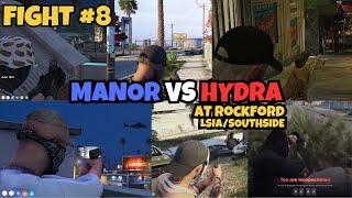 MANOR vs HYDRA 6v6 At LSIA/Southside Fight #8 | MULTI POV | NOPIXEL 4.0 GTA RP