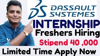 internship 2021 | Dassault System hiring interns | CSE | Mechanical | IT | off campus hiring