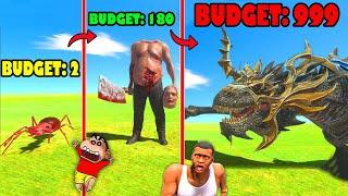 BUDGET MYSTERY SPIN BATTLES with SHINCHAN vs CHOP vs AMAAN-T in Animal Revolt Battle Simulator