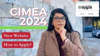 How to use CIMEA New website 2024,  Apply CIMEA