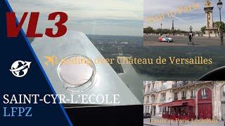 Private Flight to Paris with VL3 JMB aircraft | over the château de Versailles | Emily in Paris Tour