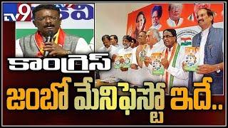 Telangana Congress releases manifesto, hits TRS where it hurts  - TV9