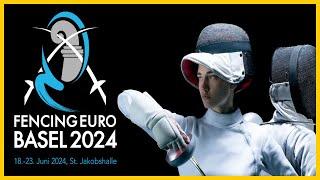 Basel 2024 - Day05 - Podium - Women's Sabre & Men's Epee - Team