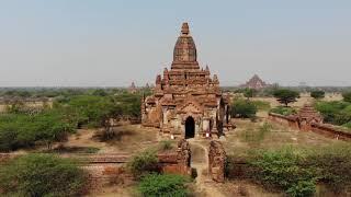 Bagan Temple, Bagan, Myanmar - March 2019 - DRONE - MYANMAR BURMA TRAVEL