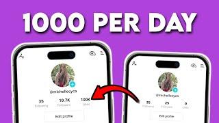 HOW TO GET 1,000 TIKTOK FOLLOWERS IN 1 MINUTE 2024 *New Method*