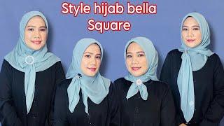 Tutorial hijab segi empat bella square,#subscribe #hijab #style #tutorialhijabsegiempat