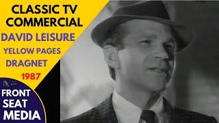 David Leisure Dragnet Parody Yellow Pages TV Commercial 1987