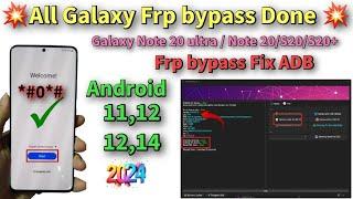  Samsung ADB Fix Frp bypass done  All Galaxy Note 20 ultra, Note 20, Note 10+,Note 10 frp unlock 