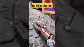 Bike tyre trick for snow ride| winter ride