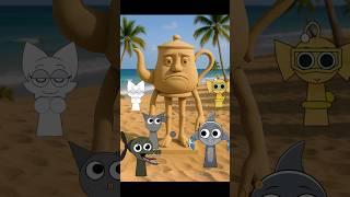 Who destroy sand statue? | Wenda Tralalero Crocodilo Gray | Incredibox Sprunki #sprunki #incredibox