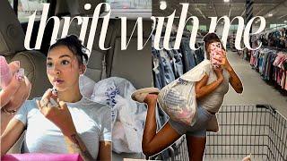 Thrift with Me for Summer! ️ (finding summer trends + full haul & try-on!)