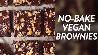 No Bake Vegan Brownies