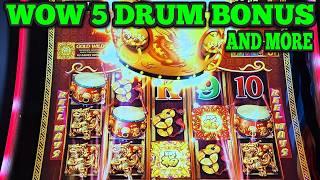 WINNING BIG ON DANCING DRUMS SLOTS | 5 DRUMS BONUS & MORE | Las Vegas Slots #casino #slots #lasvegas