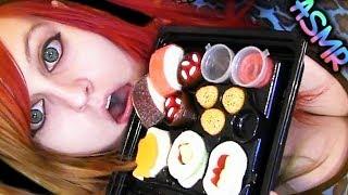 ASMR  CANDY SUSHi  Mukbang, Mouth Sounds, Gummy Sushi, Gummies, Food, Chewing, Eating, Yummy 