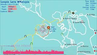 Zwift Map: Loopin Lava @Watopia