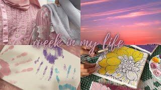 A WEEK IN MY LIFE | wedding season, editing, painting