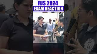 RJS 2024 Exam Reaction| Kaisa Tha Paper‍️ #shorts