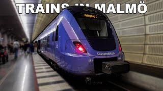  Trains in Malmö - Pågatågen & Øresundståg (2024) (4K)