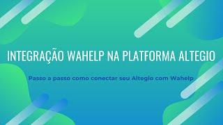 Integração Wahelp na plataforma Altegio