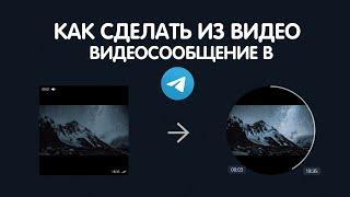 КАК СДЕЛАТЬ ИЗ ОБЫЧНОГО ВИДЕО ВИДЕОСООБЩЕНИЕ В ТЕЛЕГРАМЕ | ARMKATV