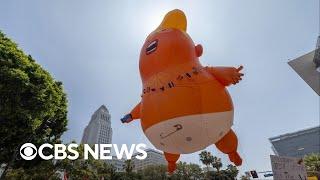 "No Kings" demonstrators protest President Trump during Army parade