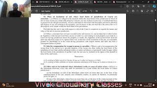 VKC Legal || Code of civil procedure CPC  || Whole Syllabus covered || Vivek Choudhary