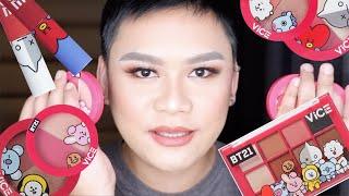 BT21x Vice Cosmetics Collection Review | KD Dizon Vlogs