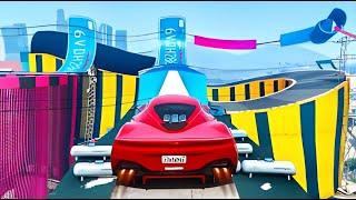 INSANE GTA 5 STUNT RACE TO THE DEATH CHALLENGE *EPIC* Rounic#parkour#gtaonline#livestream#live#gtav