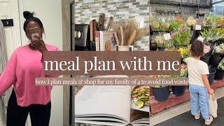 how to meal plan to save money & time | realistic + tips to reduce food waste