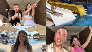 TATİL VLOGU | OTEL KAPISI AÇIK YATTIK | ZORLA SU KAYDIRAĞINA BİNDİRDİ