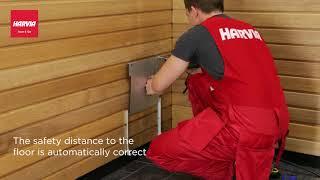 Harvia - The Wall - installling the heater