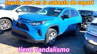 encontre un toyota rav4 en la subasta de copart en houston texas con golpes y vandalismo