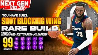 BEST SHOT BLOCKING WING BUILD ON NBA 2K22! RARE BUILD SERIES VOL. 32