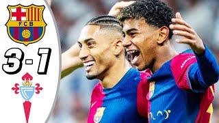 Barcelona vs Celta Vigo 3-1- All Goals & Highlights - 2024