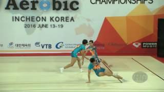 Vietnam  (VIE) - 2016 Aerobic Worlds, Incheon (KOR) - Qualifications Trio