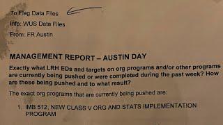 LEAKED: New SCIENTOLOGY DOCUMENTS from AUSTIN