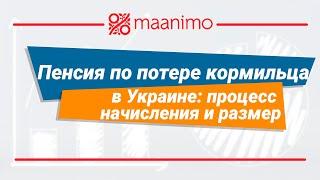 Пенсия по потере кормильца в Украине: процесс начисления и размер / maanimo