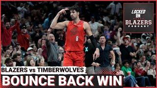 Trail Blazers Earn a Bounce Back Win with 3-Point Barrage | Deni Avdija & Rob Williams Shine