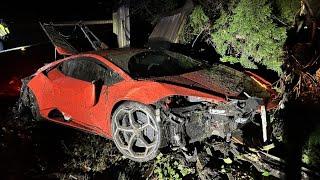 Joyride gone wrong: 13-year-old B.C. boy crashes, abandons Lamborghini