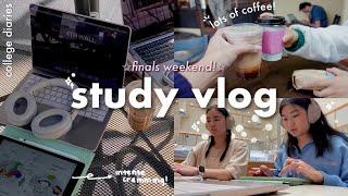 72 HR STUDY VLOG ️ finals szn, cafe hopping, lots of note-taking, getting sick (very productive!)