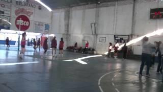 CESTOBALL CAMPEONATO ARGENTINO-CADETAS-Capital Federal vs Salta. Calentamiento previo