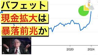 【バフェットの現金保有は暴落の前兆なのか】過去の現金ポジション拡大場面の、S&P500の株価推移からの考察【投資ニュース】