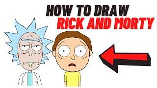 #shorts How to Draw Rick and Morty. Drawing by Rick and Morty | Как нарисовать Рика и Морти